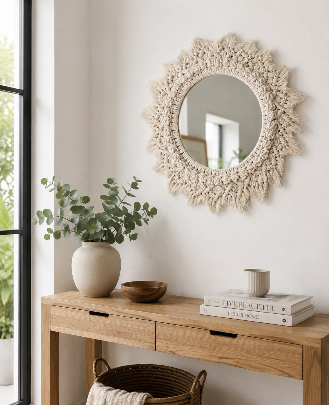 Cherry Knot Wall Mirror