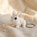 Bounding Bunny Keychain