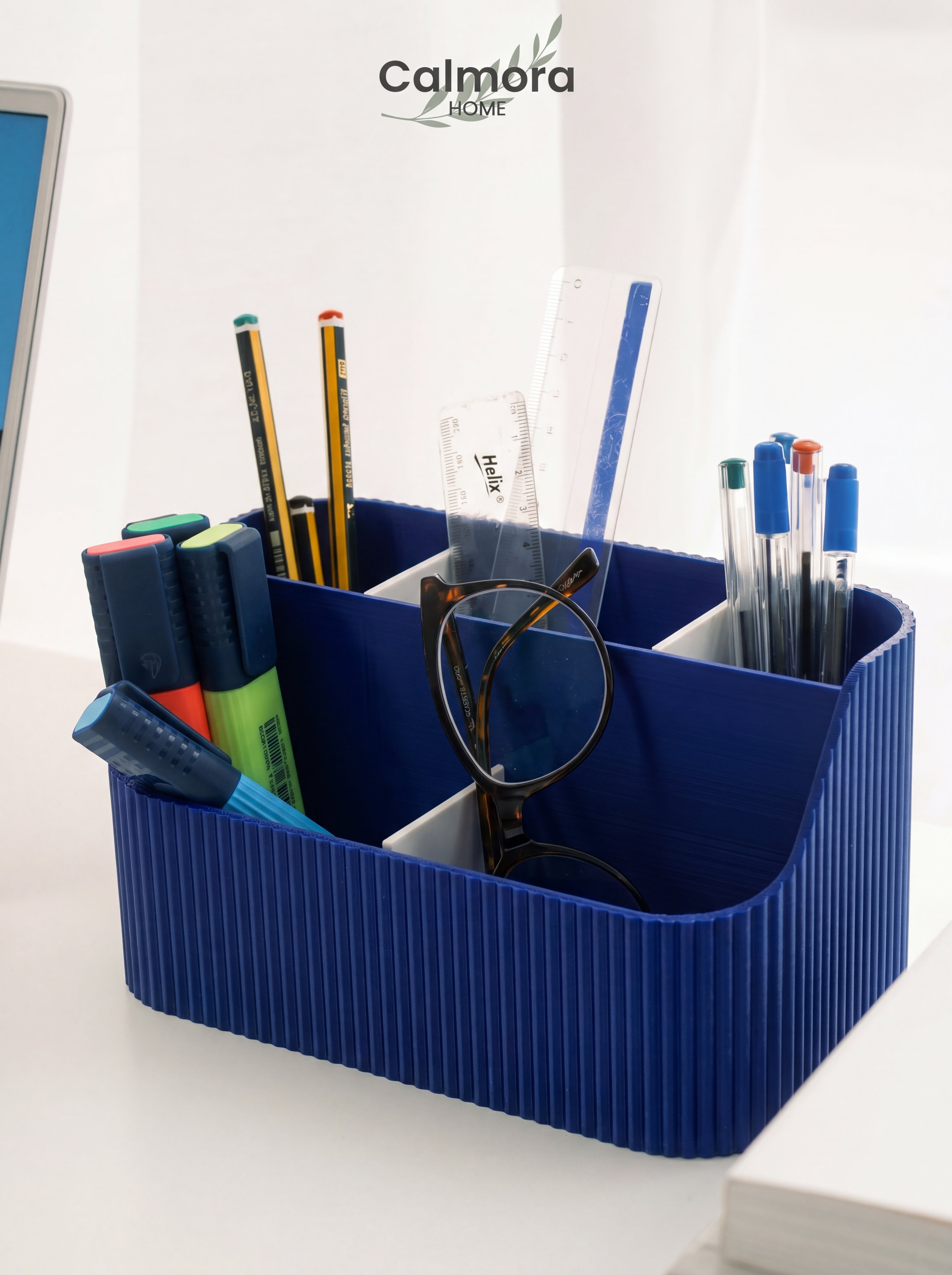 Ribbed Desk Organizer Caddy