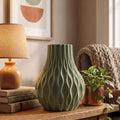 Calmora Wavy Ribbed Vase