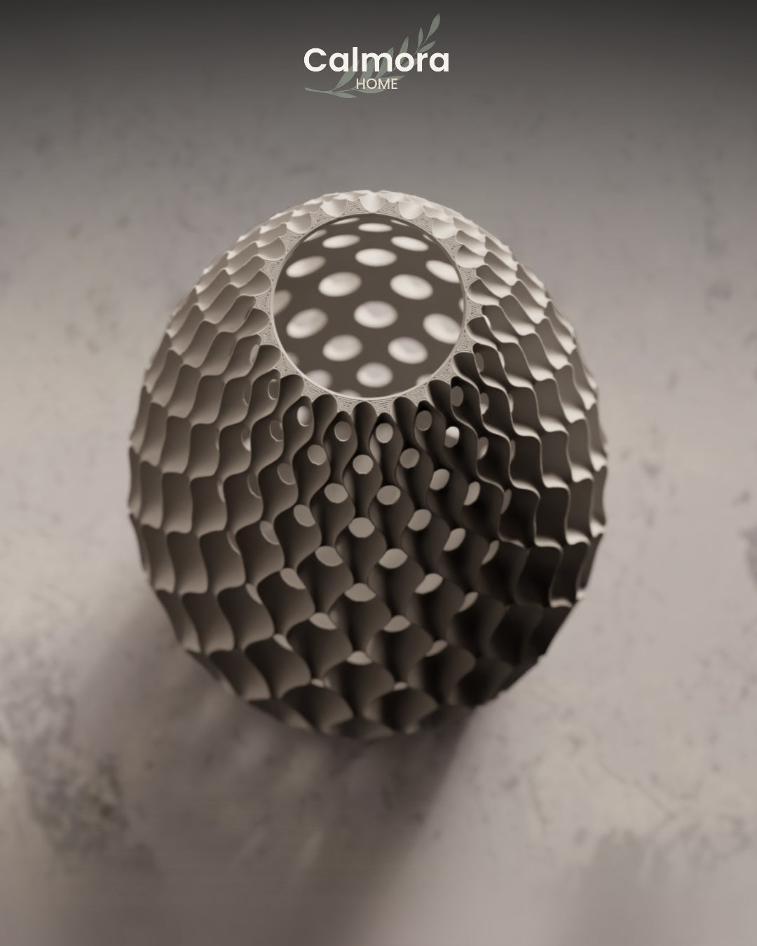 Calmora Lattice Wave Vase