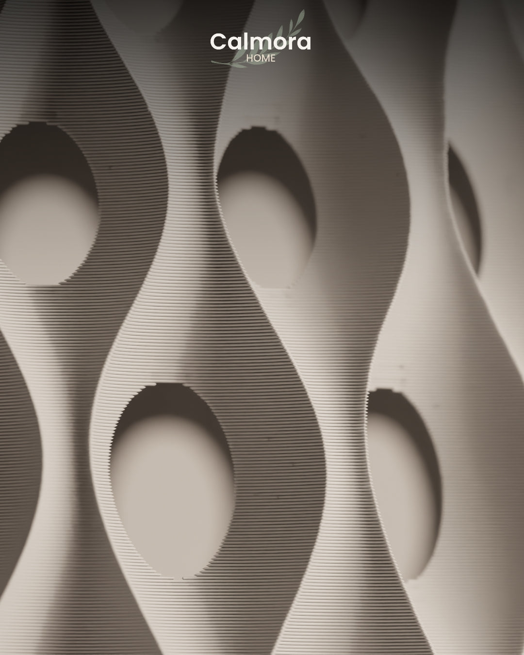 Calmora Lattice Wave Vase