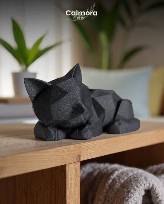 Calmora Sleeping Cat Sculpture