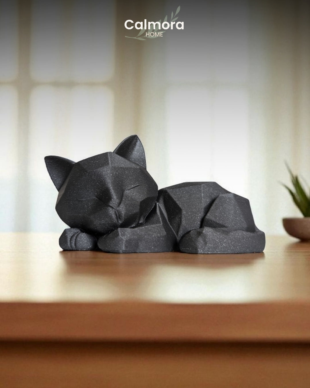 Calmora Sleeping Cat Sculpture