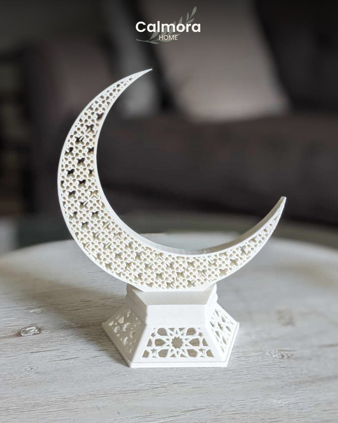 Calmora Ramadan Crescent Lace Sculpture