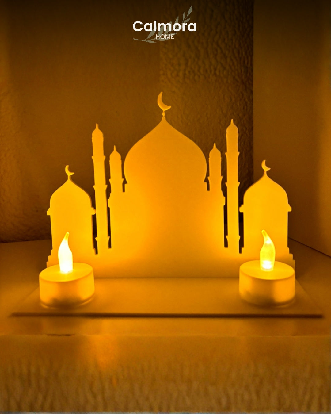 Calmora Ramadan Mosque Candle Scene