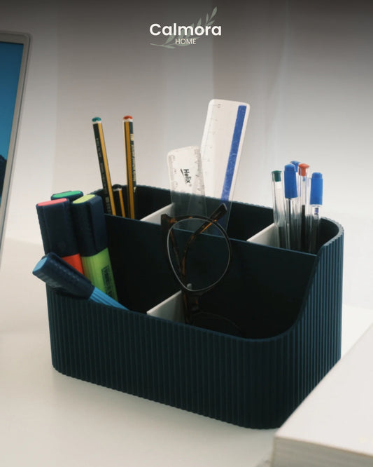 Ribbed Desk Organizer Caddy