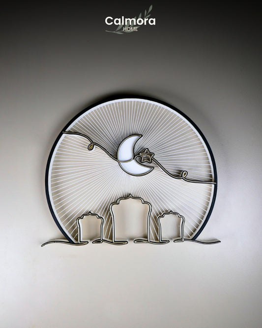 Calmora Ramadan Crescent Night Wall Art