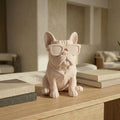 Cool Bulldog Sculpture with Sunglasses