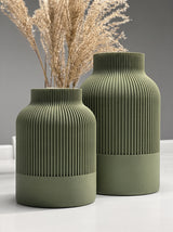 Calmora Ribbed Harmony Vase