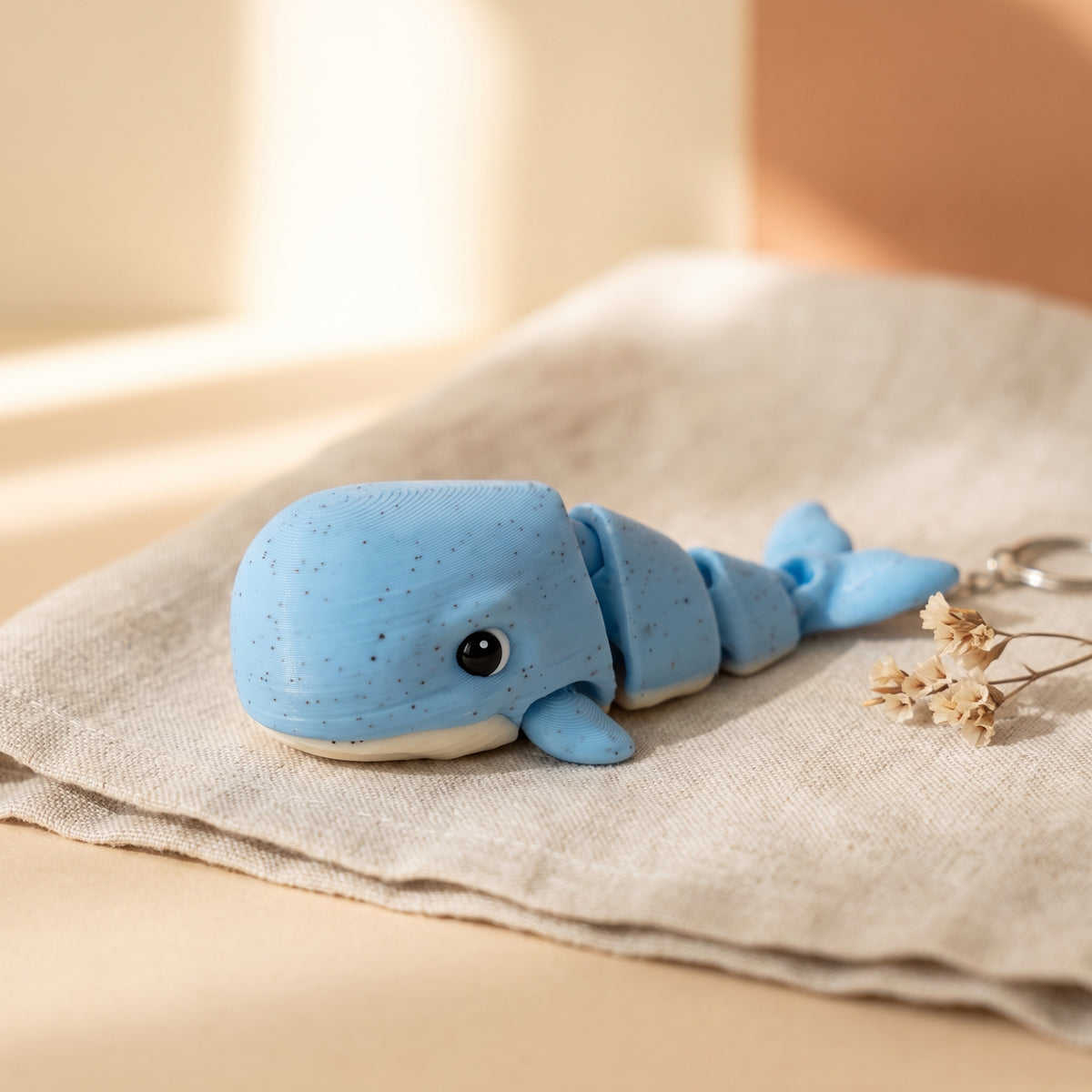 Wiggly Whale Keychain